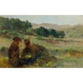 thumbnail image 2 of Johann Till the younger 24x17 Black Ornate Framed Double Matted Museum Art Print Titled: Landscape with Hunter and Dog, 2 of 5