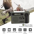 thumbnail image 3 of Radio Météo NOAA 2000mAh Solaire d'Urgence à Manivelle avec Alarme SOS Support FM/AM/WB, 3 of 9