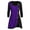 Purple, variant on GaThRRgYP Going Out Tops for Women,Blouse for Women Plus Size,Plus Size Women Long Sleeve Solid Botton Pachwork Asymmetric Tops Sweater