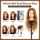 thumbnail image 2 of Cabeza Maniquí Neverland Belleza y Salud con 80% Cabello Humano Real, 2 of 9