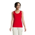 thumbnail image 3 of Lands' End Women's Petite Cotton Tank Top, 3 of 3