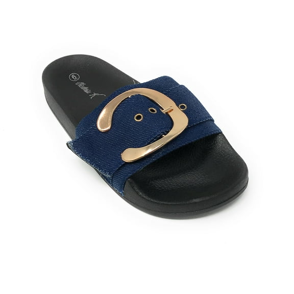 Victoria K Buckle Footbed Slide Sandal (Women's)