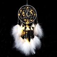 thumbnail image 3 of Atrapasueños, atrapasueños de plumas, atrapasueños con luz LED, atrapasueños hecho a mano para decoración de pared de dormitorio de niños, regalo de bendición y decoración de pared para el hogar,, 3 of 8