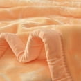 thumbnail image 2 of DBOZE Weighted Heavy Korean Mink Fleece Blanket 2 Ply Reversible Super Silky Soft Plush Warm Blanket King Size, Golden, 2 of 9