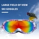 thumbnail image 5 of Mujeres Hombres Protección ejercicio de invierno libre Esquí nieve Gafas nducción Gafas de terre Gafas de protección ocular Rosado morado DYNWAVEMX Gafas de esquí, 5 of 6