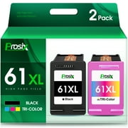 61XL Ink Cartridges for HP 61 Ink Cartridge for HP Envy 4500 5530 Deskjet 1000 1510 1055 3050 Officejet 2620 4630 4635 Printer (1 Black, 1 Tri-color, 2-Pack)