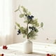 thumbnail image 1 of Plastic Christmas Flower Bouquet with Red Berries and Green Leaves for Holiday Party and Home Decor, 1 of 7