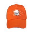 thumbnail image 2 of Penkiiy Baseball Cap Golf Dad Hat Adjustable Original Classic Low Profile Cotton Hat Unconstructed Plain Cap Men Women Free Size Orange, 2 of 4