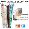 thumbnail image 7 of 30oz Corgi Dog and Flower Florals Tumblers Stainless Steel Tumbler with Lid and Straw,Vacuum Insulated Double Wall Travel Tumbler Cups Mug with Cleaning Brush for Coffee,Tea, 7 of 7