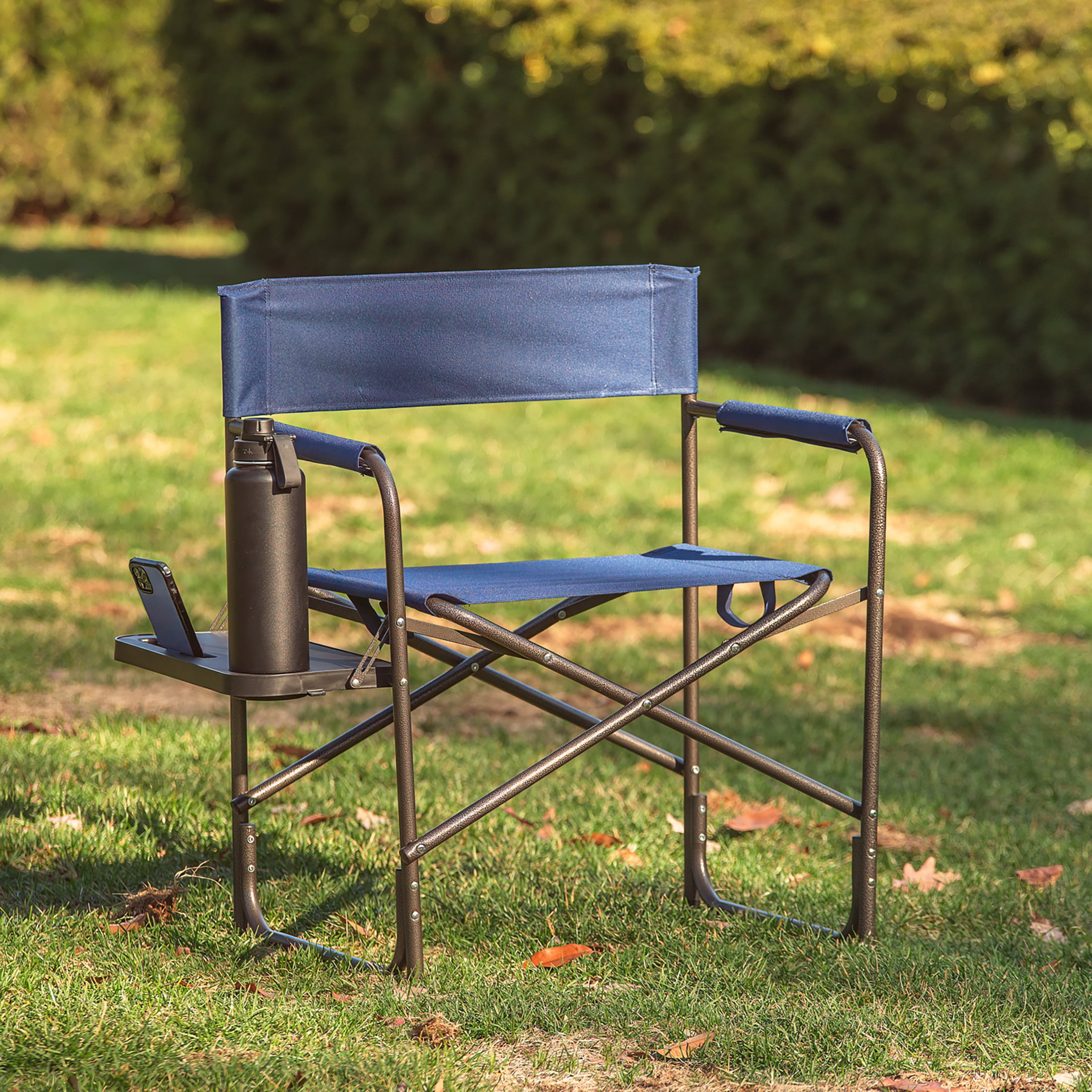 Ozark Trail Director Chair with Side Table, Navy
