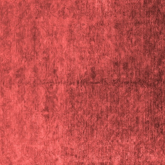 Ahgly Company Indoor Square Oriental Red Industrial Area Rugs, 5' Square