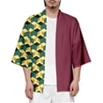 thumbnail image 4 of Demon Slayer-Kimonos Kochou Shinobu, disfraz de Cosplay para mujeres y hombres, Haori Kimetsu No Yaiba Kamado Tanjirou, cubierta de playa de verano, 4 of 4