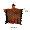 thumbnail image 2 of 54 Inch Hanging Pumpkin Scarecrow Decoration, With Rotatable Head Arms Hat And Flowing Cape, Perfect For Indoor Outdoor Yard Garden Porch Party Decor, 2 of 4