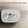 thumbnail image 3 of Calentador Eléctrico Mainstays de Cerámica | Calefactor Portátil con Termostato y Protección de Seguridad 1500W, 3 of 10