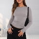 thumbnail image 1 of Mujeres Sexy Camisetas Pullover Stretch Tees Top Color Sólido Entrenamiento Top Gimnasio Camisetas FLhrweasw Nuevo, 1 of 7
