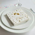 thumbnail image 2 of Elegante Servilleta de 3 Capas para Bodas, Compromisos, Bebidas y Postres. Servilletas Cheers Perfectas para Fiestas, Festivales y Eventos (50), 2 of 10