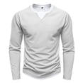 thumbnail image 4 of Taylonsss Mens Summer Sport Top False Two Layer Collar Long Sleeve Pullover Shirt Casual Athletic Style Comfortable Breathable Outdoor Activewear, 4 of 6