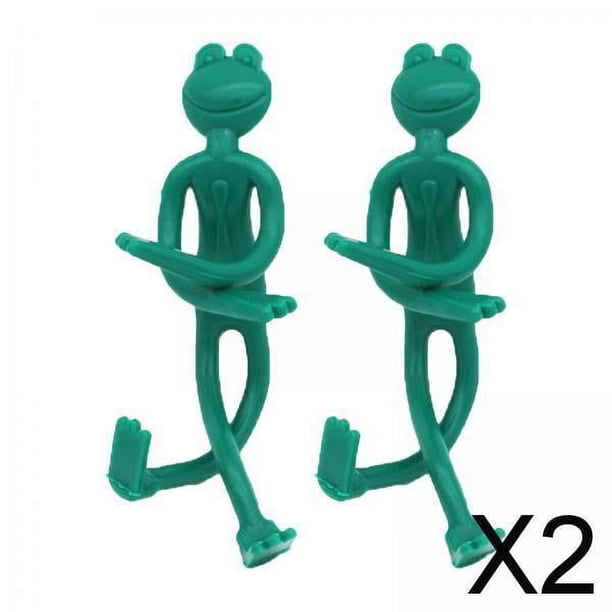 2x2x Cable de planta TIENE TIRA CORTE DE CÁMETRAS CORTE DEL ARÁNICA Soporte de jardín para plantas trepadoras, pimientos, jóvenes recién , guisantes, plantas de interior 2 piezas