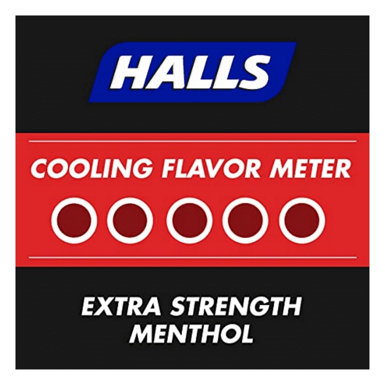 Halls Extra Strong Menthol Flavor, Relief Oral Anesthetic Drops ...
