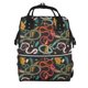 thumbnail image 1 of Disketp Snake And Flower Mochila de Pañales de Gran Capacidad con Múltiples Bolsillos, Mochila de Viaje Multifuncional para Bebé, Unisex, Moderna y Resistente, 1 of 6