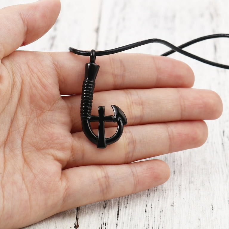 Fish hook 2024 cremation jewelry