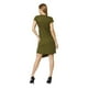thumbnail image 3 of Vestido Mujer Casual/Formal Olivo Cruzado Herraje Cómodo verde oscuro EG Incógnita 550268, 3 of 5