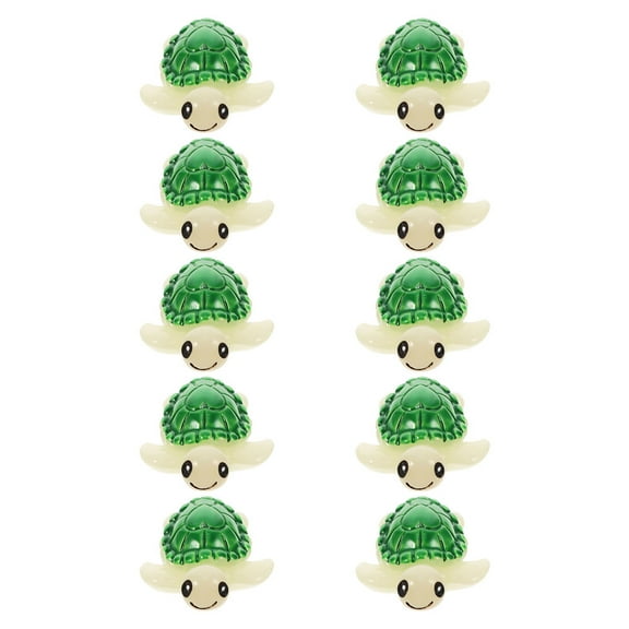 10 Pcs Turtle Miniature Decoration Desk Trinkets Turtle Toys Miniature Turtle Figures Mini Figurines