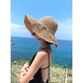 thumbnail image 2 of YooGuoGuo Womens Floppy Straw Hat Wide Brim Foldable Beach Cap Sun Hat for Women UV Protection, 2 of 8