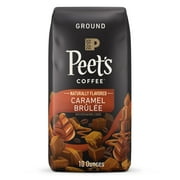 Peet's Coffee Caramel Brle Flavored Coffee, Ground, 10 oz Bag