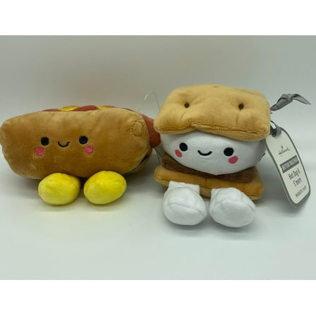 Hallmark Better Together Hot Dog and S'more Magnetic Plush New with Tag