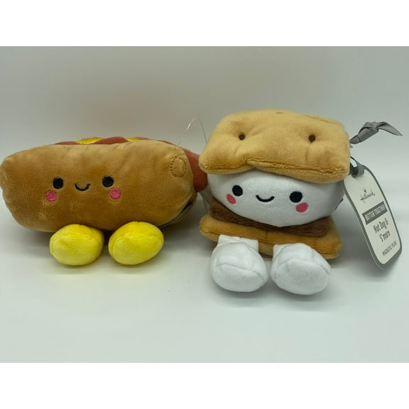 Hallmark Better Together Hot Dog and S'more Magnetic Plush New with Tag