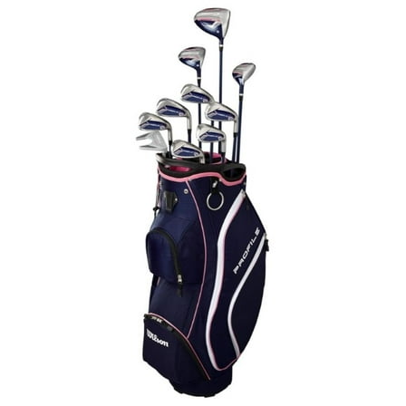 Wilson Golf LH Ladies Profile SGI Complete Set W/Cart Bag [5'3"-5'9"] Left