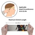 thumbnail image 4 of Lsque Fantasy Wizard Dog Art Pattern Sweatbands Sports Headband for Men & Women - Moisture Wicking Athletic Cotton Terry Cloth Sweatband for Tennis, Basketball, Running, 4 of 9