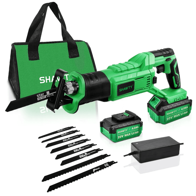 Sierra Recíproca Eléctrica Cortadora Shawty Verde/Negro
