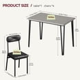 thumbnail image 4 of Ourlova 4-Piece Dining Table Set For Small Spaces-Apartment Size Kitchen Table With Chairs-Space Saving Modern Design-For Breakfast Nook, 4 of 7