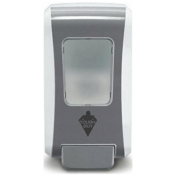 Tough Guy Foam Soap Dispensr, Push-Style, 2000mL, White/Gray 40ZJ78