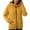 Yellow, variant on Women's Fashionable Casual Pocket Zipper Long Sleeved Hooded Solid Color Sweatshirt