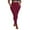 Wine, variant on Htigea Fleece Lined Leggings for Women Warm Winter Yoga Pants Plus Size Stretchy High Waisted Workout Tights Bottoms with Pockets Black,XL
