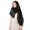 Black, variant on Traditional Russian Lace Kerchief Head Wrap Scarf Decorative Hairpiece 136x53cm For Women Wedding Church Event
