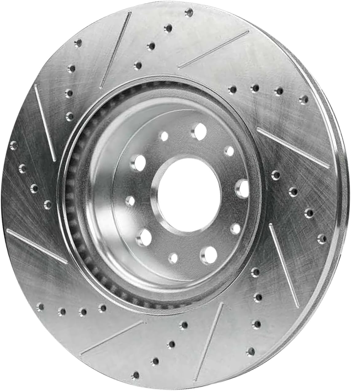Detroit Axle - Front Brake Rotors for 2016-2024 Chevrolet Camaro, 2020-2025 Cadillac CT5, 2016-2019 CT6, 2014-2019 CTS, Drilled and Slotted Brake Rotors: 13.58" Front Rotor