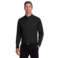 thumbnail image 6 of Port Authority Tall Long Sleeve Twill Shirt-2XLT (Black), 6 of 6