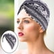 thumbnail image 5 of Gorro de Quimio Salvador Sombrero Turbante Negro, 5 of 7
