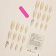 thumbnail image 5 of Explosiones con armadura, parches de uñas con destellos de línea larga de lujo y luz francesa, piezas de arte de uñas terminadas, 5 of 5