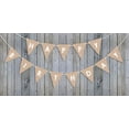thumbnail image 4 of Inkdotpot Pre Strung Bunting Flags Happy Birthday Party Decorations Wall Decor Birthday Rustic Kraft Pennant Banner Sign Photo Prop, 4 of 8