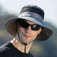 thumbnail image 3 of Sombrero para el sol para hombre, sombrero de pesca para mujer, sombrero de pescador con protección solar, sombrero de ala ancha, sombrero de playa Buni, 3 of 5