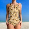 thumbnail image 2 of Gudetama Women's One Piece Swimsuit High Neck Tummy Control Swimwear Bathing Suit, 2 of 7
