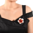 thumbnail image 5 of AeraVida Spring Floral Freshwater Pearl & Red Jasper Stone Flower Crystals Brooch or Pin for Female, 5 of 5