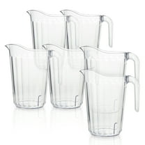 Arrow Home Products 60 Ounce, Clear Stacking Pitcher (Pack of 6)