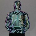 thumbnail image 2 of Chaqueta reflectante colorida para hombre y mujer - Negra / 3XL, 2 of 5