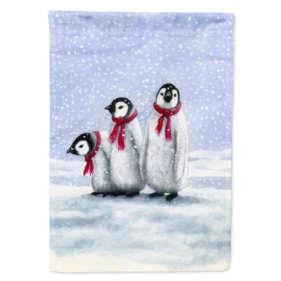 Penguins by Daphne Baxter Garden Flag